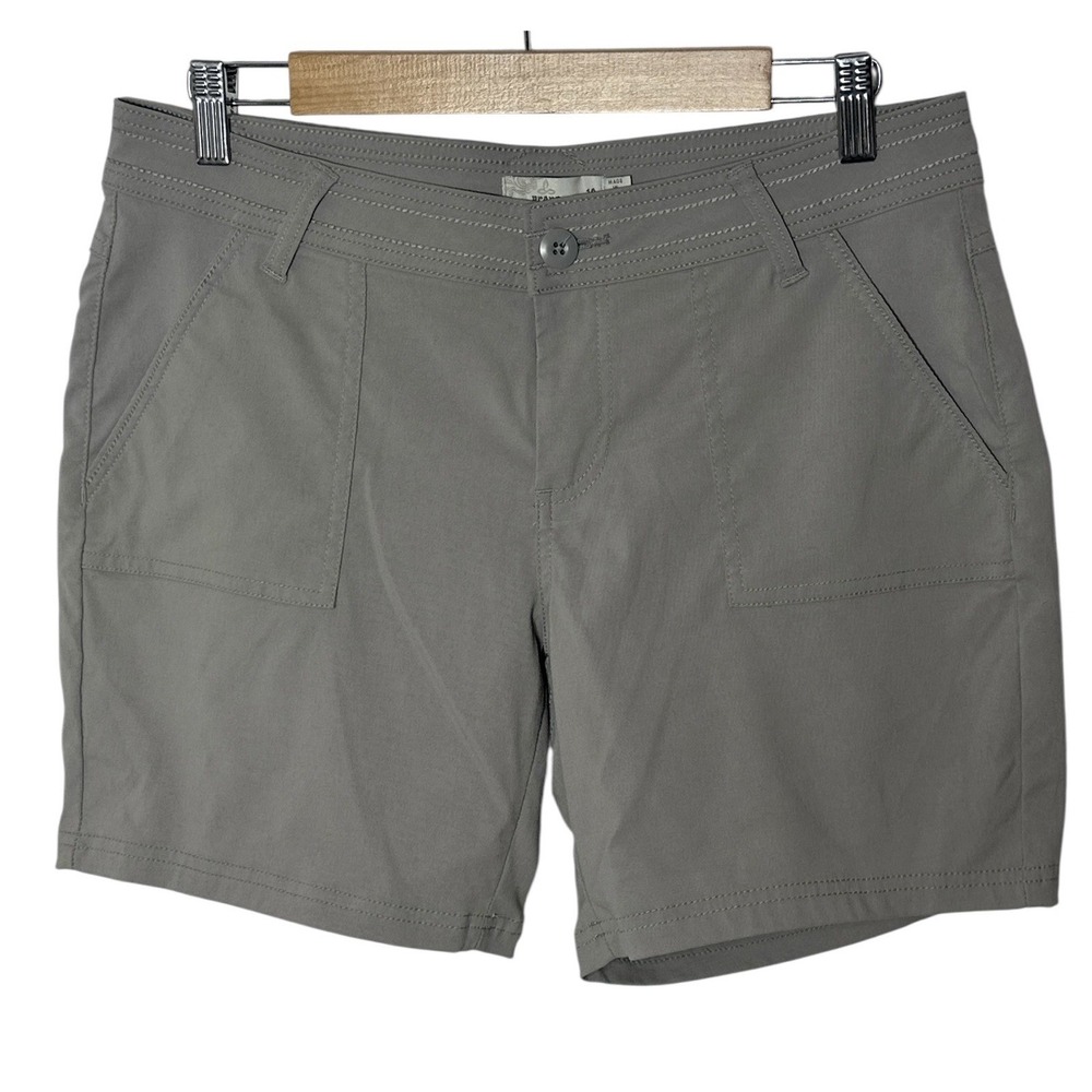 Prana Women's Gray Outdoor Stretch Shorts
